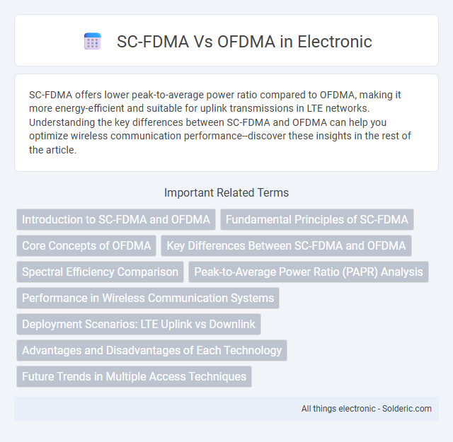 OFDMA vs SC-FDMA - What is the difference?