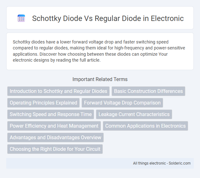 Regular Diode vs Schottky Diode - What is the difference?