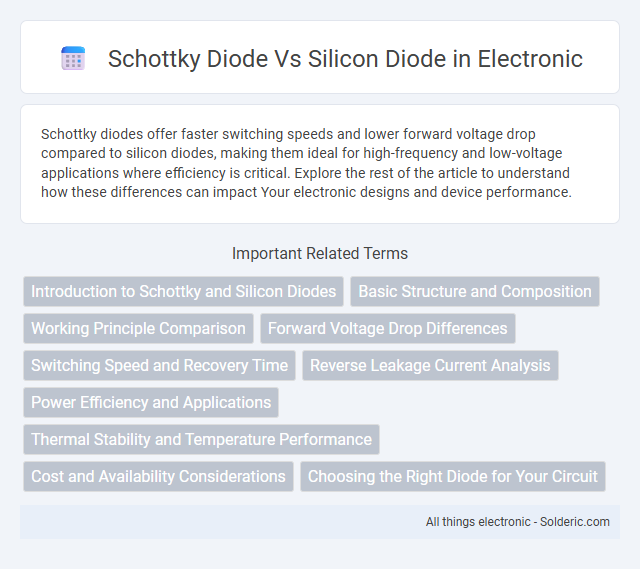 Schottky diode vs Silicon diode - What is the difference?