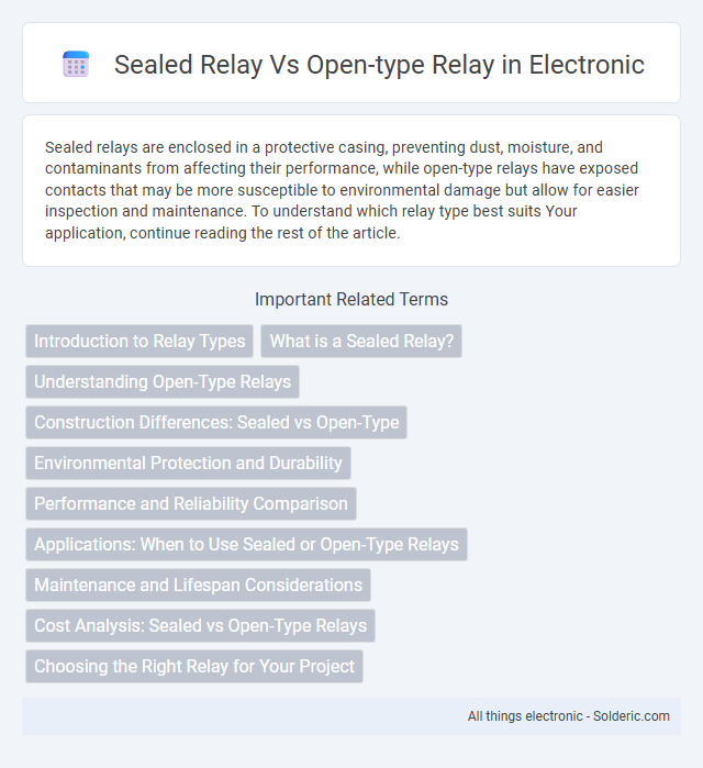 Open-type relay vs sealed relay - What is the difference?
