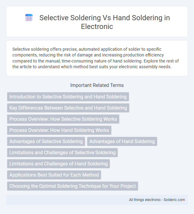 Hand soldering vs Selective soldering - What is the difference?