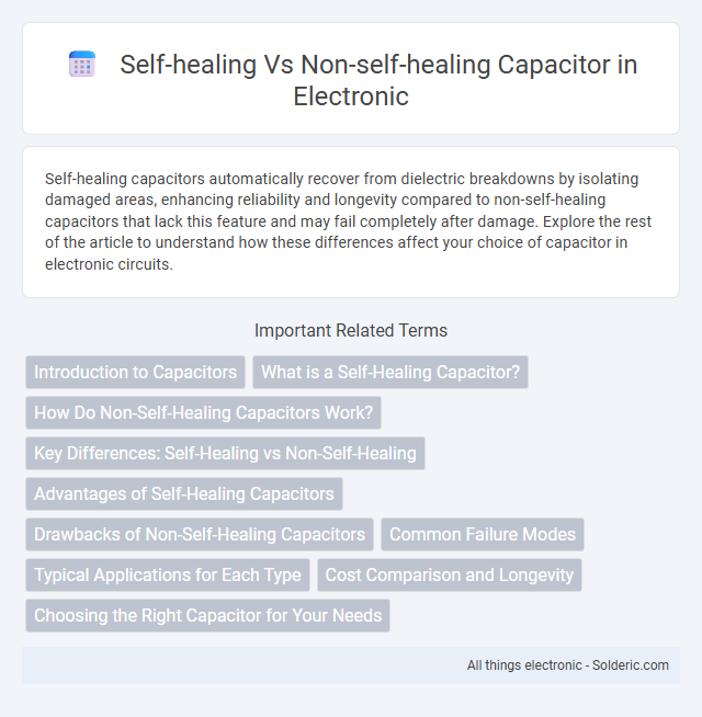 Non-self-healing Capacitor vs Self-healing Capacitor - What is the difference?