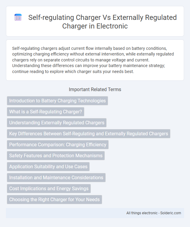 Externally regulated charger vs Self-regulating charger - What is the difference?