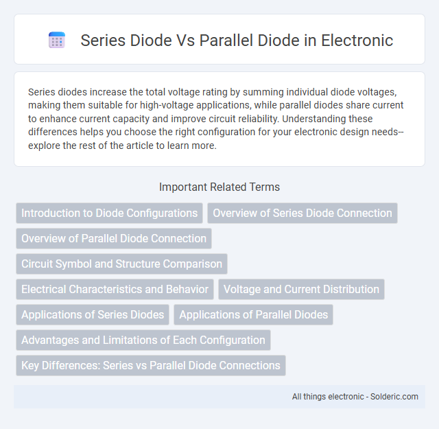 Parallel Diode vs Series Diode - What is the difference?