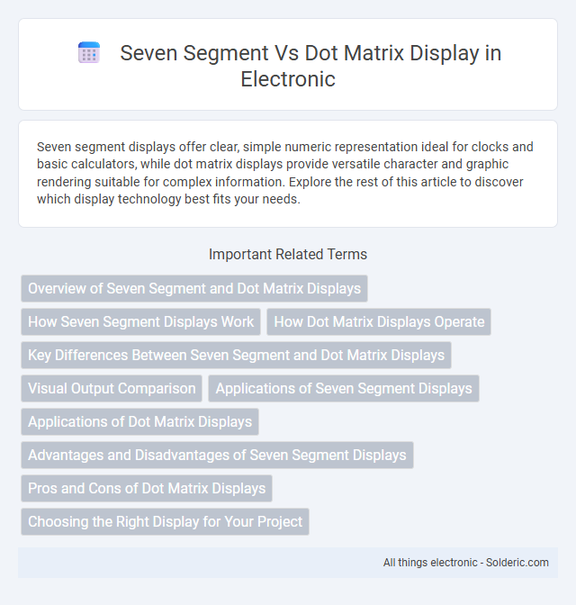 Dot Matrix Display vs Seven Segment Display - What is the difference?