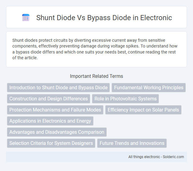 Bypass Diode vs Shunt Diode - What is the difference?