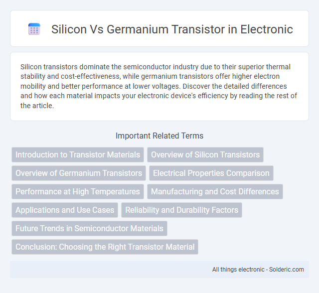 Germanium vs Silicon Transistor - What is the difference?