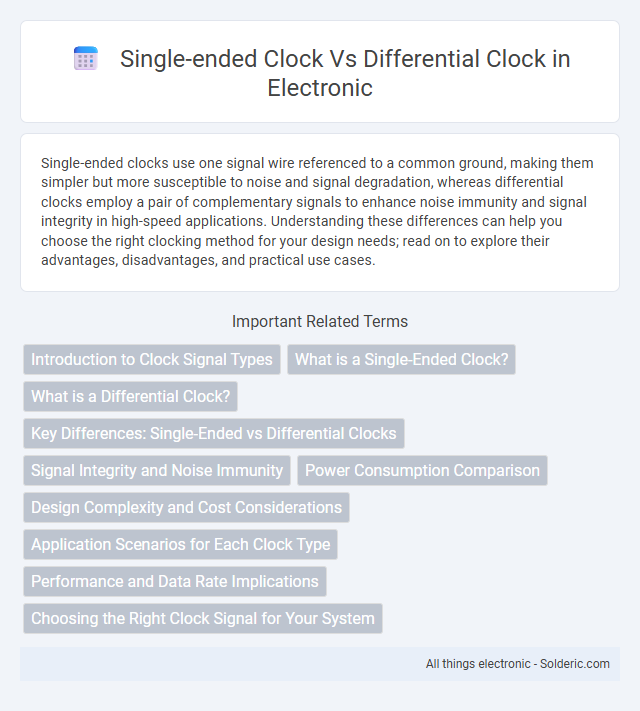Differential Clock vs Single-Ended Clock - What is the difference?