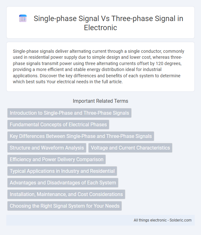 Single-Phase Signal vs. Three-Phase Signal - What is the difference?