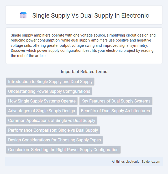 Dual supply vs Single supply - What is the difference?