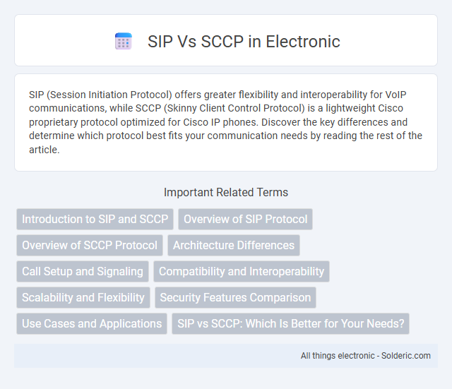 SCCP vs SIP - What is the difference?