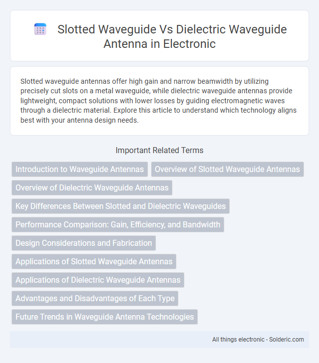 Dielectric Waveguide Antenna vs Slotted Waveguide Antenna - What is the difference?