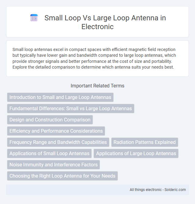 Large Loop Antenna vs Small Loop Antenna - What is the difference?