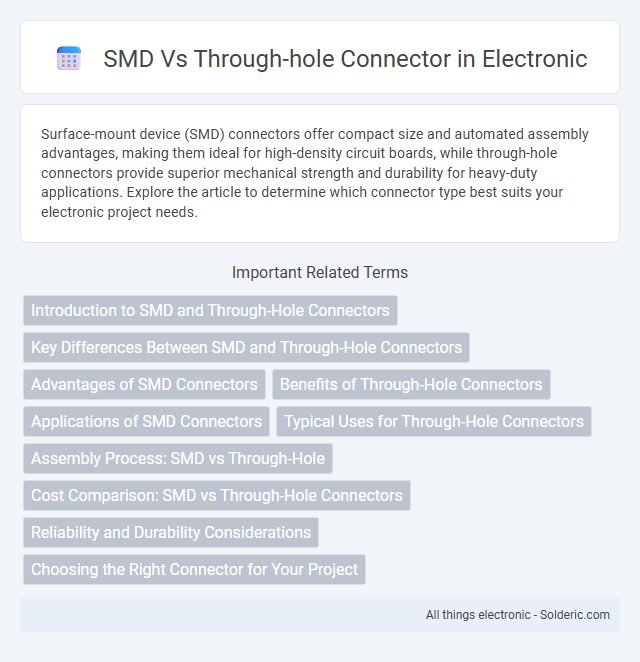 Through-hole connector vs SMD - What is the difference?