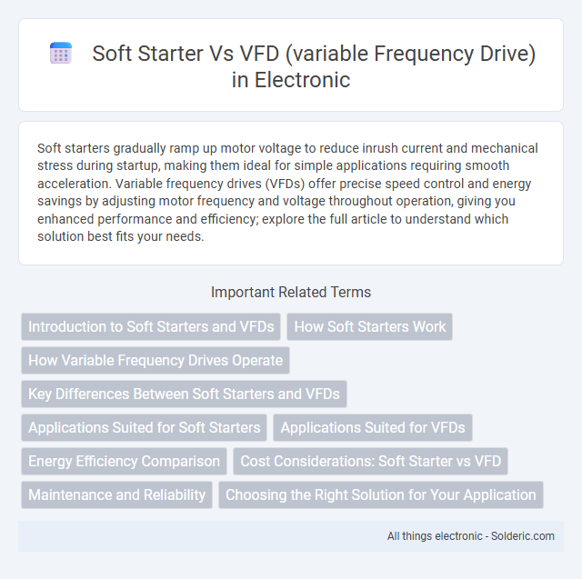 Soft Starter vs VFD (Variable Frequency Drive) - What is the difference?