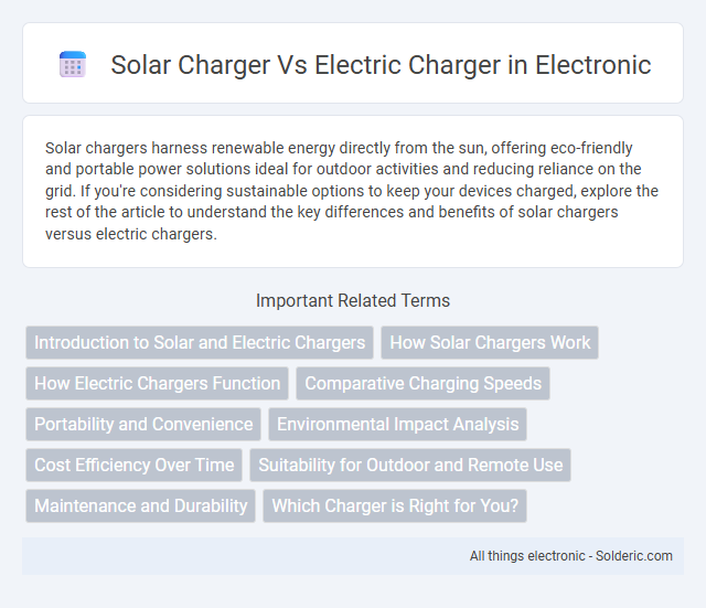 Electric charger vs Solar charger - What is the difference?