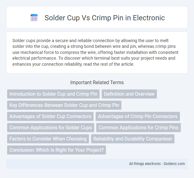 Crimp Pin vs Solder Cup - What is the difference?