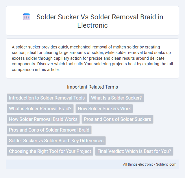 Solder Removal Braid vs. Solder Sucker - What is the difference?