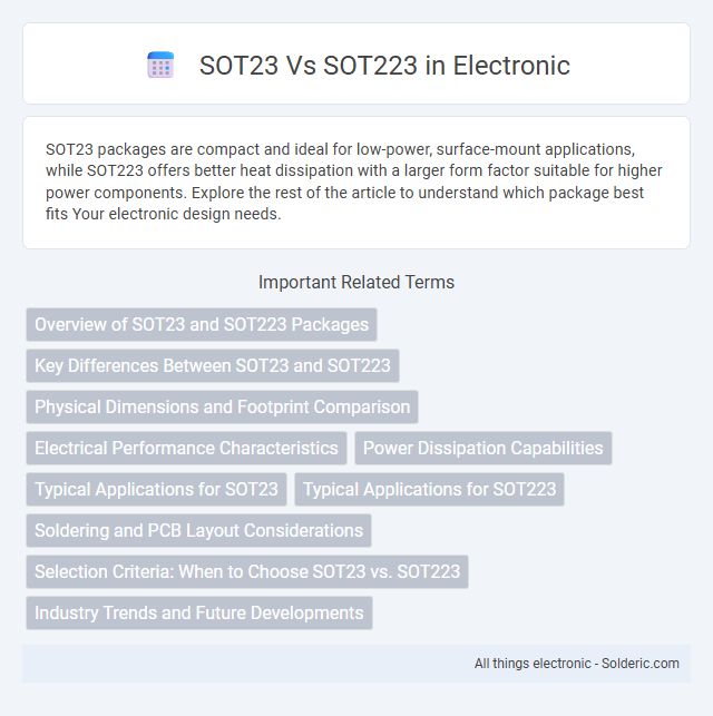 SOT223 vs SOT23 - What is the difference?