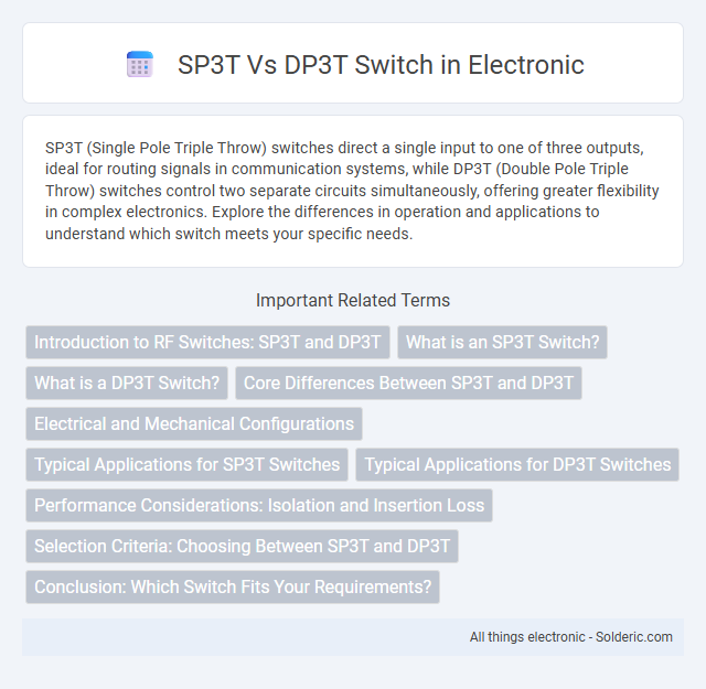 DP3T vs SP3T switch - What is the difference?