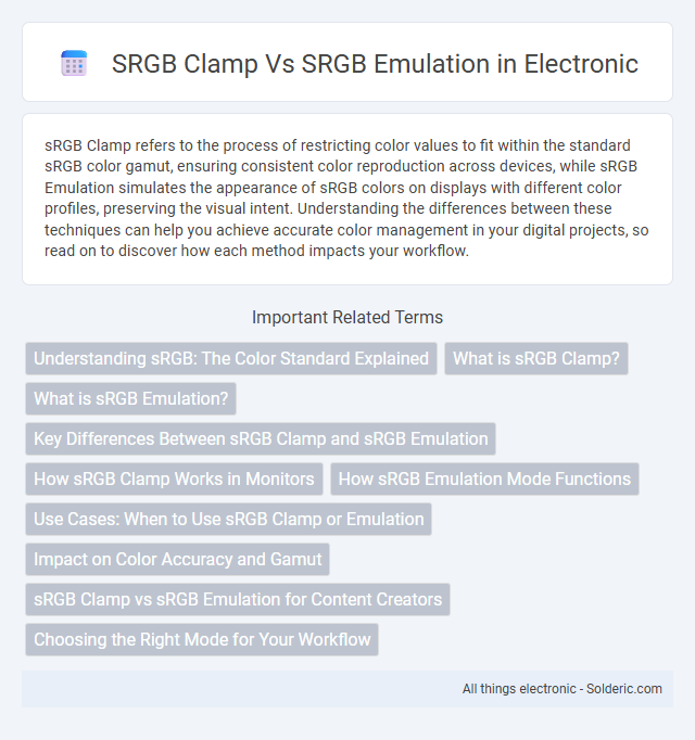 sRGB Clamp vs sRGB Emulation - What is the difference?