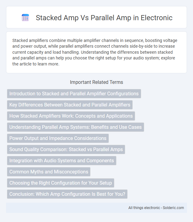 Parallel amp vs Stacked amp - What is the difference?