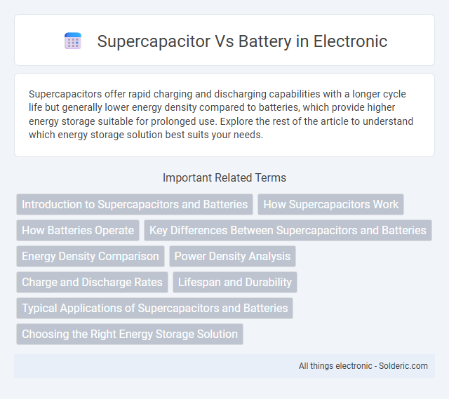 Battery vs Supercapacitor - What is the difference?