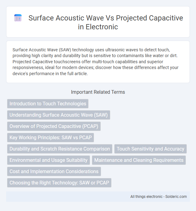 Projected Capacitive vs Surface Acoustic Wave - What is the difference?