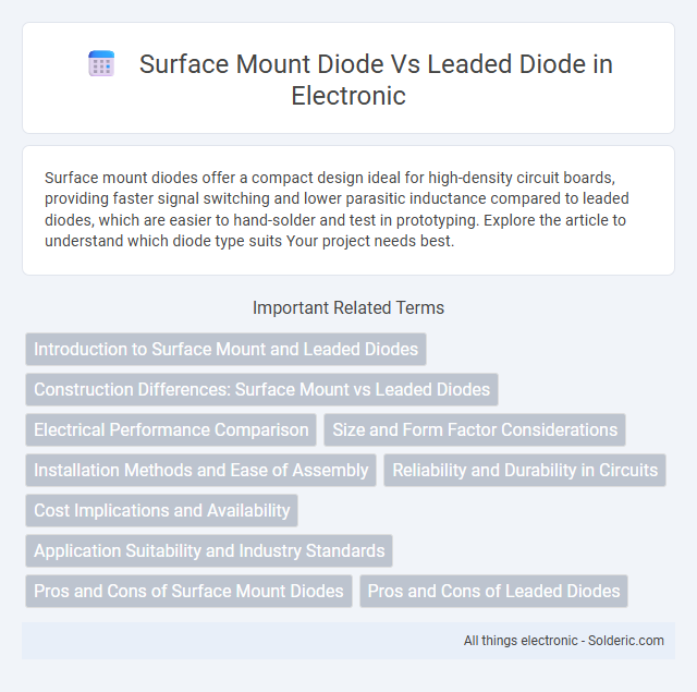 Leaded Diode vs Surface Mount Diode - What is the difference?