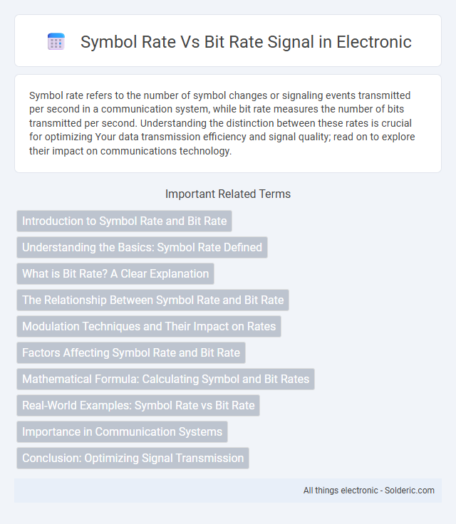 Bit Rate vs Symbol Rate Signal - What is the difference?