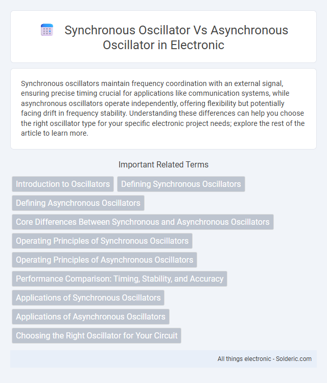 Asynchronous oscillator vs Synchronous oscillator - What is the difference?