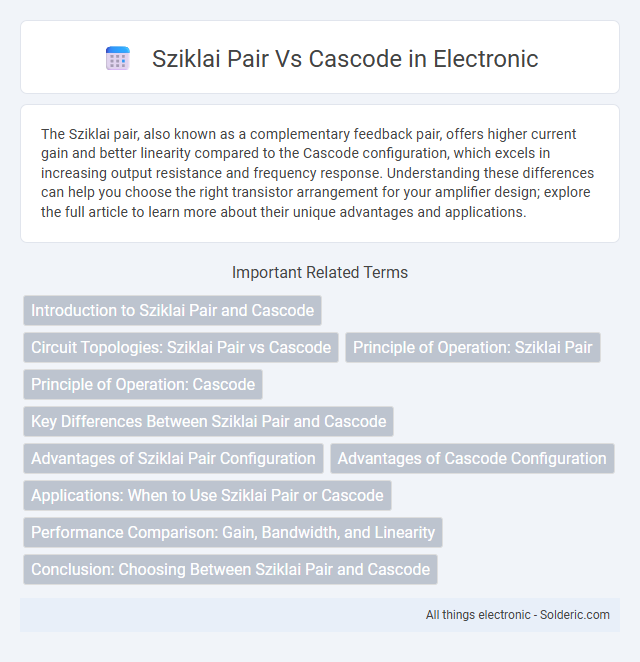 Cascode vs Sziklai Pair - What is the difference?