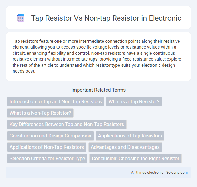 Non-Tap Resistor vs Tap Resistor - What is the difference?
