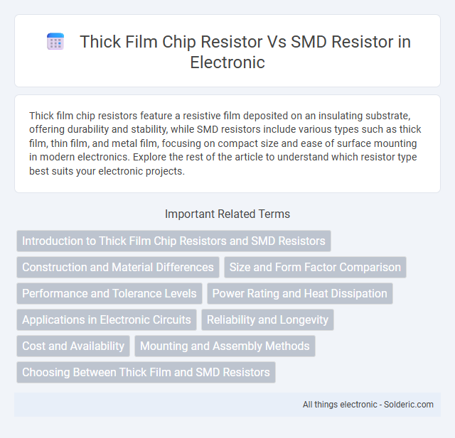 SMD Resistor vs Thick Film Chip Resistor - What is the difference?