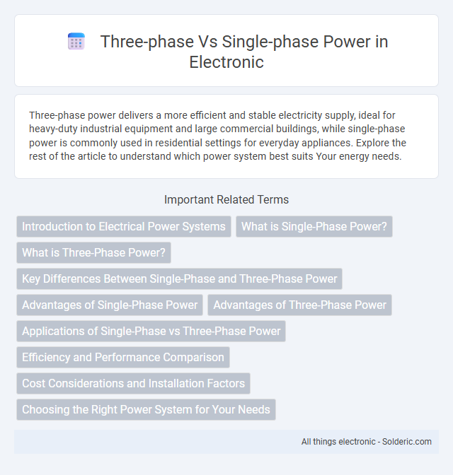 Single-phase vs Three-phase Power - What is the difference?