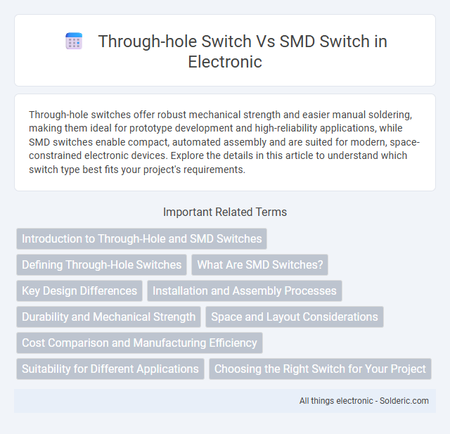 SMD switch vs Through-hole switch - What is the difference?