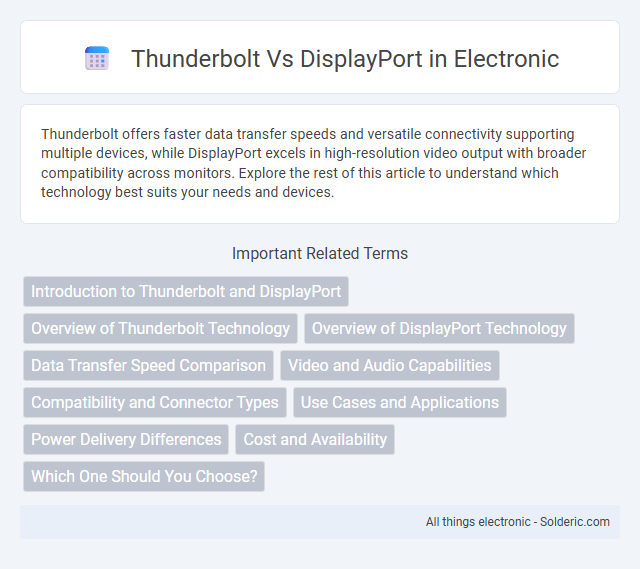 DisplayPort vs Thunderbolt - What is the difference?