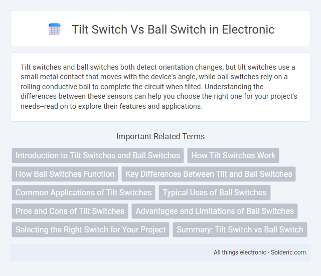 Ball Switch vs Tilt Switch - What is the difference?