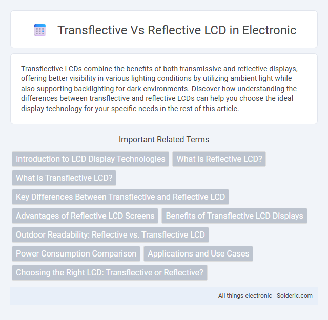 Reflective LCD vs Transflective LCD - What is the difference?