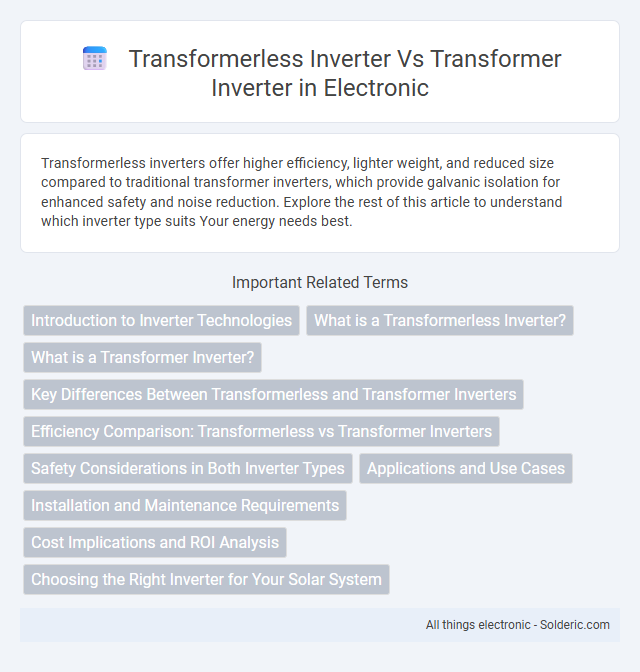 Transformer Inverter vs Transformerless Inverter - What is the difference?