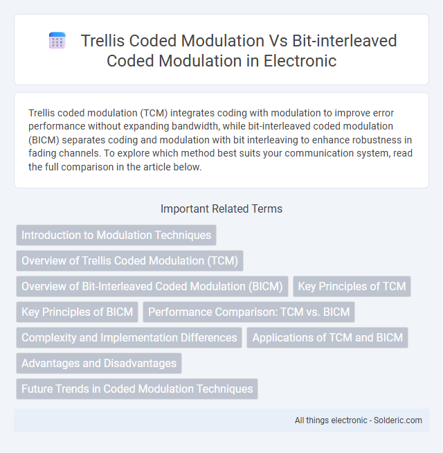 Bit-Interleaved Coded Modulation vs Trellis Coded Modulation - What is the difference?