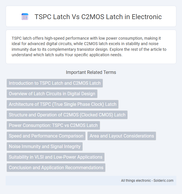 C2MOS Latch vs TSPC Latch - What is the difference?
