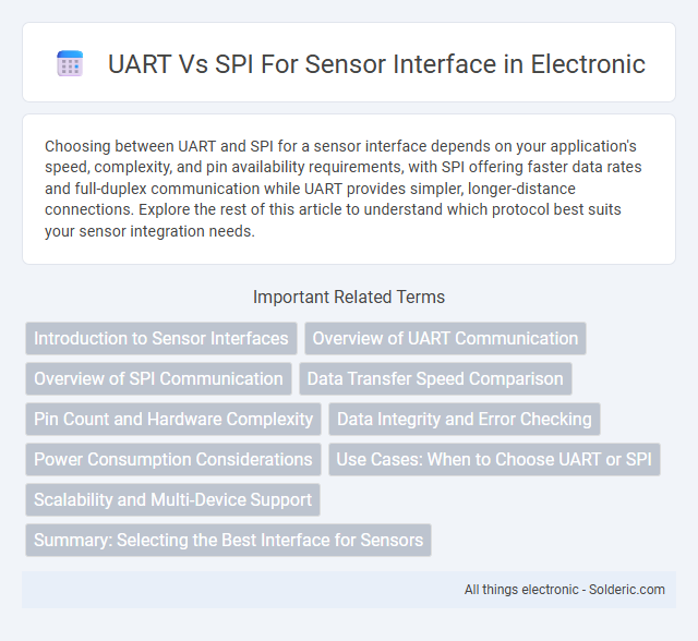 SPI vs UART for sensor interface - What is the difference?