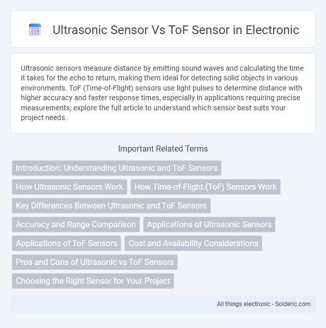 ToF sensor vs Ultrasonic sensor - What is the difference?