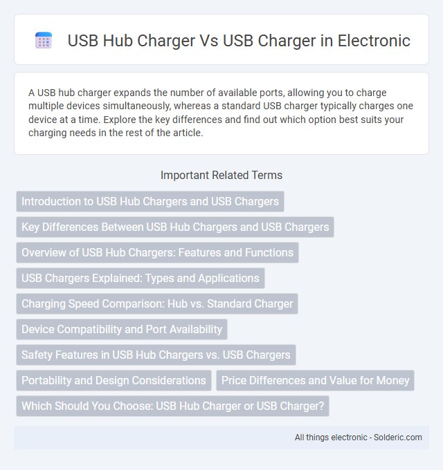 USB charger vs USB hub charger - What is the difference?