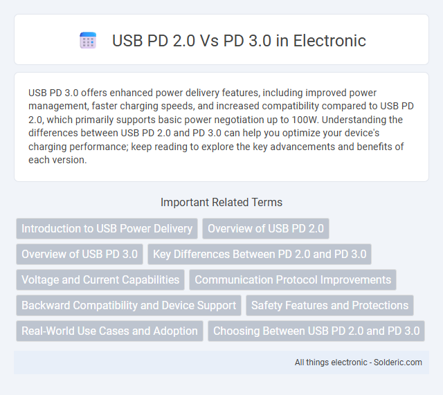 PD 3.0 vs USB PD 2.0 - What is the difference?
