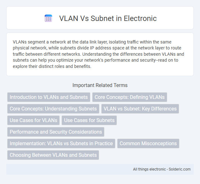 Subnet vs VLAN - What is the difference?