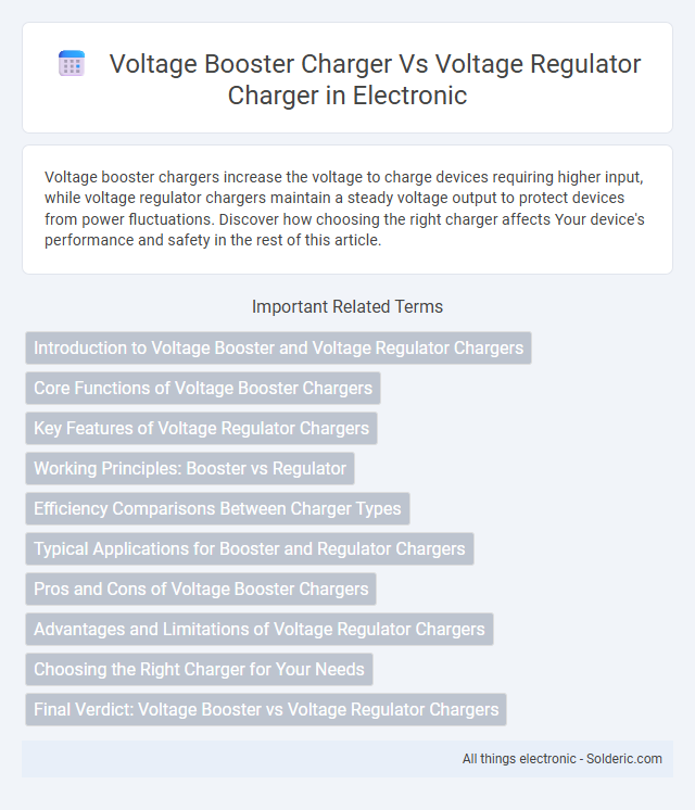 Voltage Booster Charger vs Voltage Regulator Charger - What is the difference?