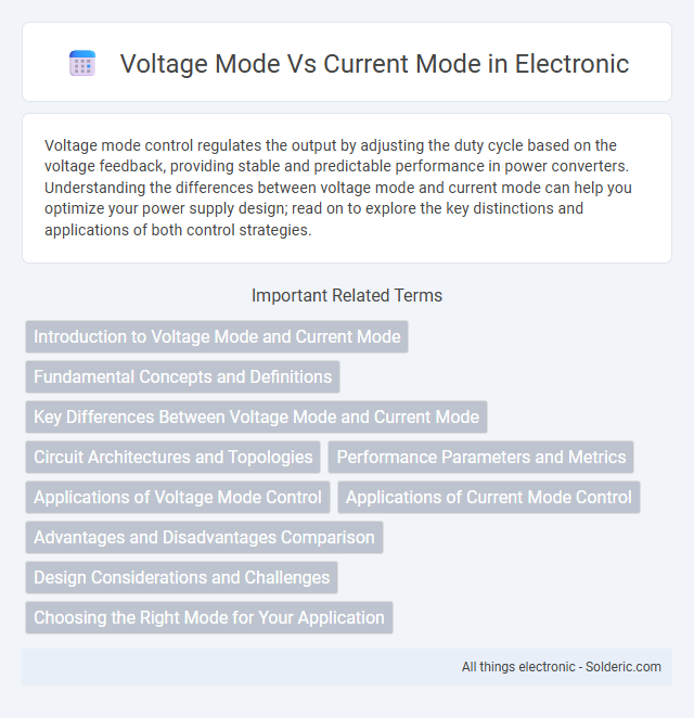 Current Mode vs Voltage Mode - What is the difference?