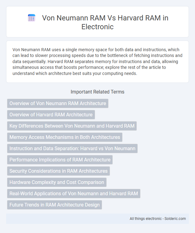 Harvard RAM vs Von Neumann RAM - What is the difference?
